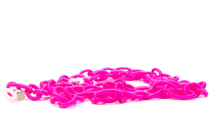Cordón para gafas cadena rosa