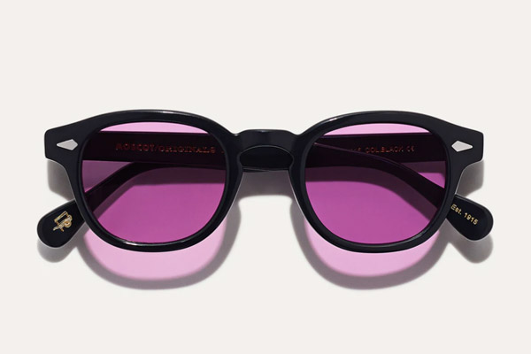 Gafas Moscot Lemtosh Black Custom Made Tint Purple